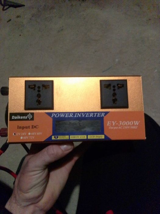 Інвертор 3000w б\у працюючий вмикався 4 рази!