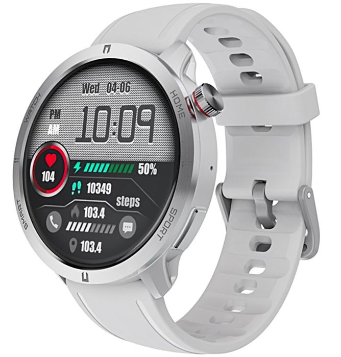 smartwatch rubicon rncf14 silver/white smarub252