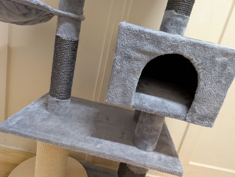 Nox Drapak dla Kota Ciemnoszary 95x42x135cm Używany DUŻY