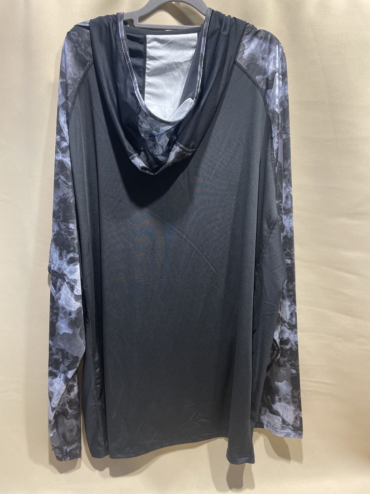 Meska bluza wedkarska z kapturem szybkoschnaca UPF 50+ rozmiar XXL