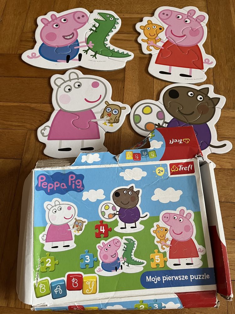 Puzzle -moje pierwsze puzzle świnka Peppa