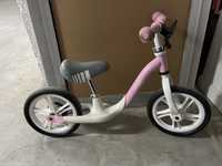 Rower biegowy rowerek dla dzieci Lionelo Arie 12" Biały, Różowy