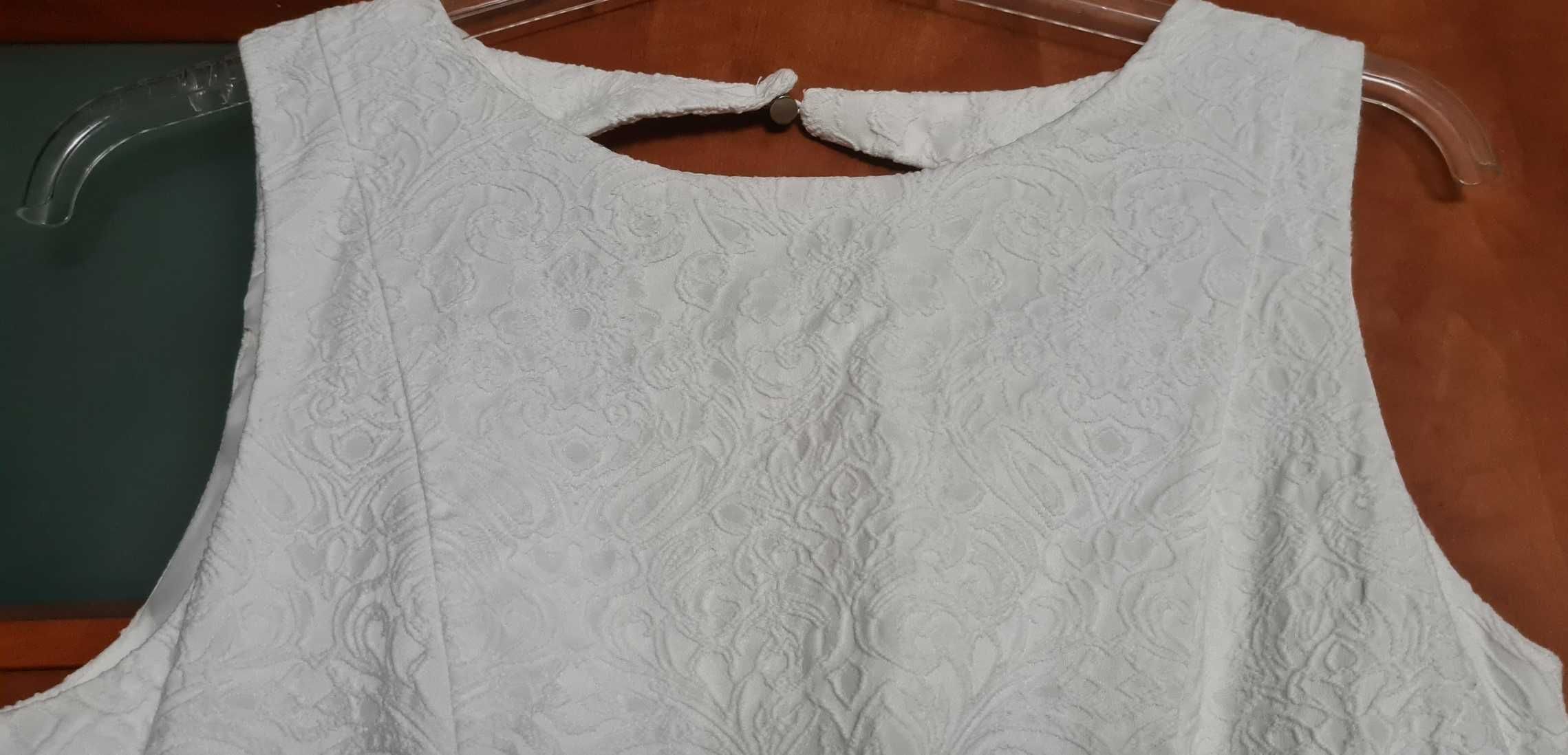 H&M biała elegancka sukienka roz 40