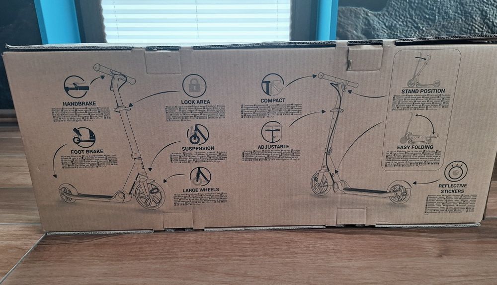 Hulajnoga biało-czerwoa oxelo