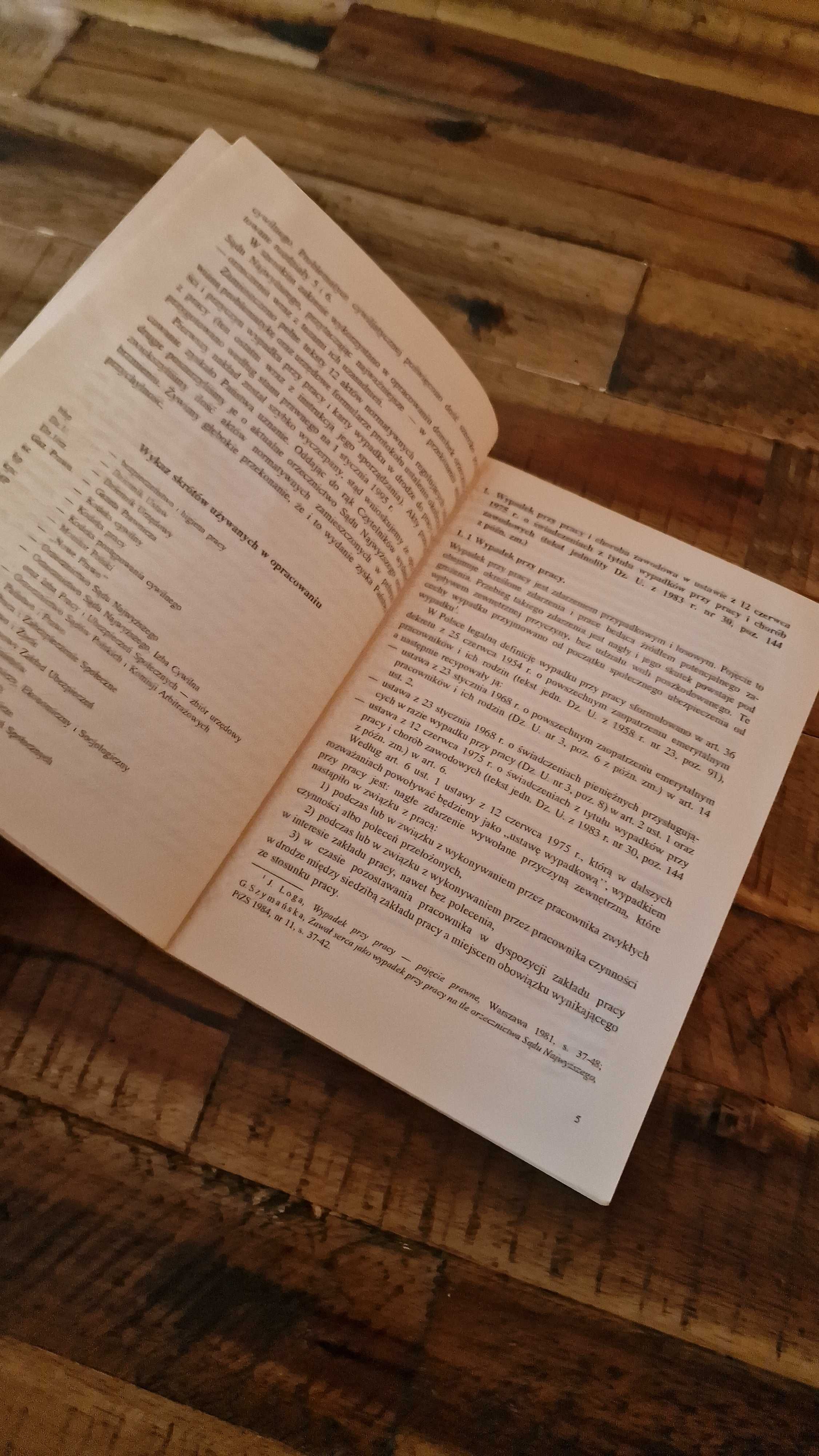 Wypadki przy pracy Świadczenia wypadkowe i wyrównawcze Tadeusz Sójka