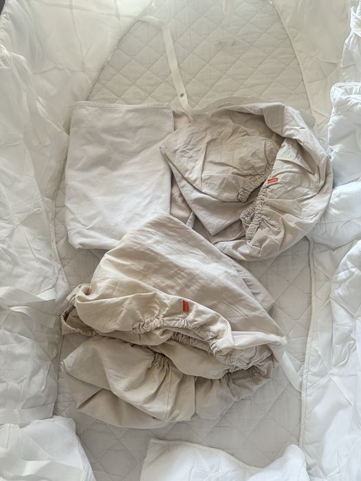 Stokke Sleepi Berço Oval + Colchão+roupa de cama