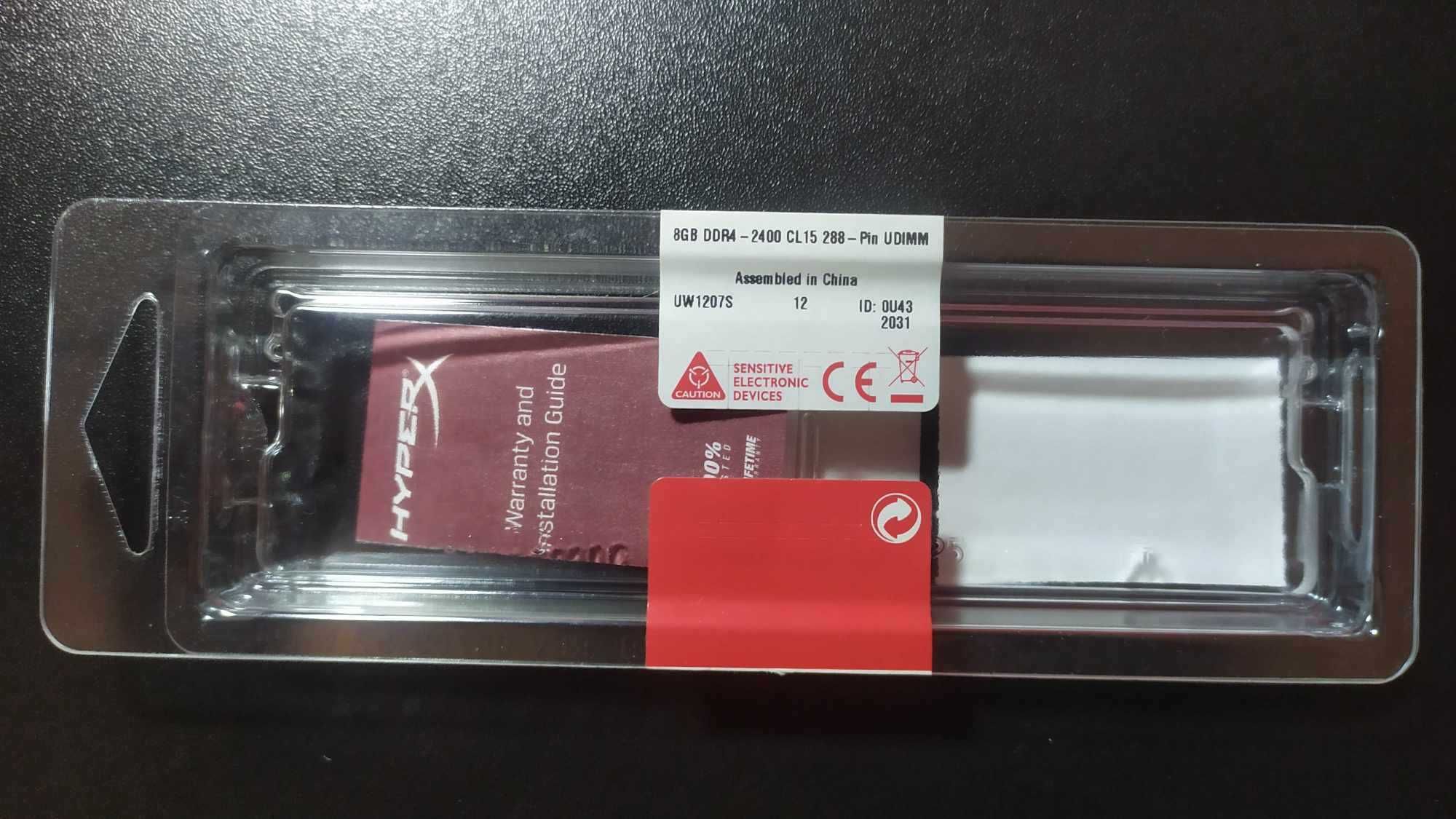 Pamięć Ram DDR4 HyperX Fury 1x8GB 2400MHz CL15 DIMM