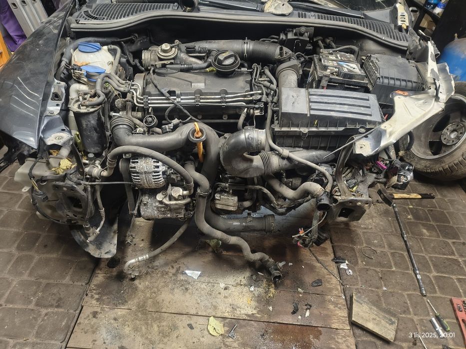 Silnik 1.9tdi octavia 2007r cały kompletny