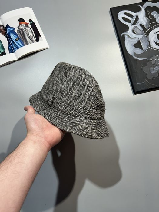 Кепка панамка шляпа harris tweed твидовая