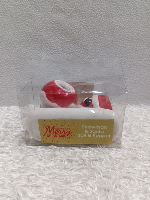 Świąteczna solniczka i pieprzniczka