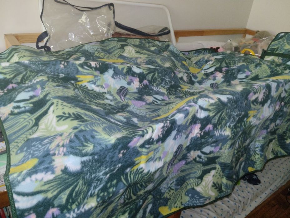 Conjunto de saco de praia com bolsa térmico e manta de piquenique