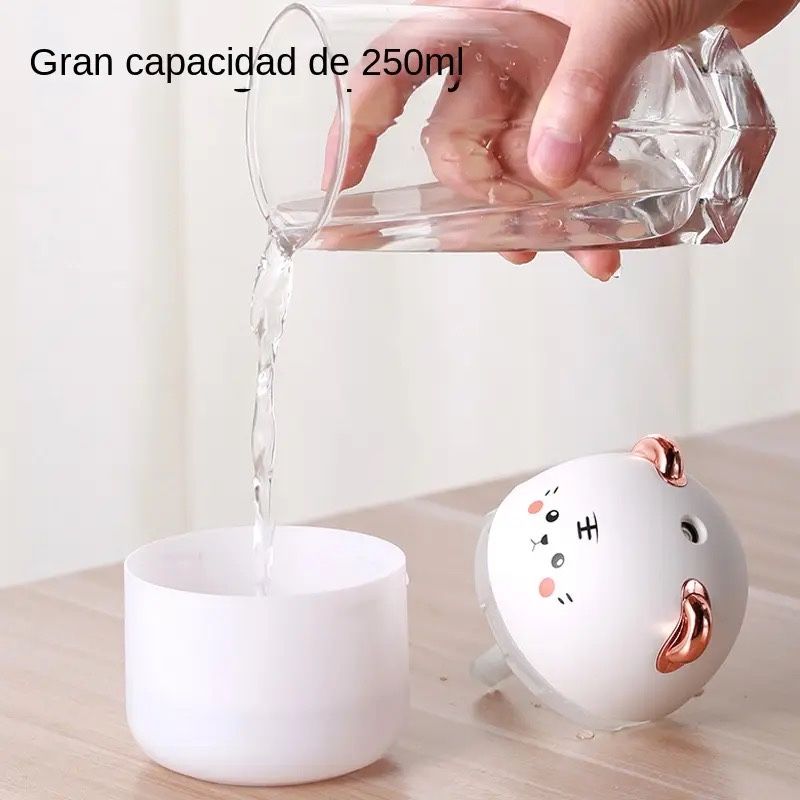 Увлажнитель воздуха mini ночник cat smile Humidifier с LED подсветкой