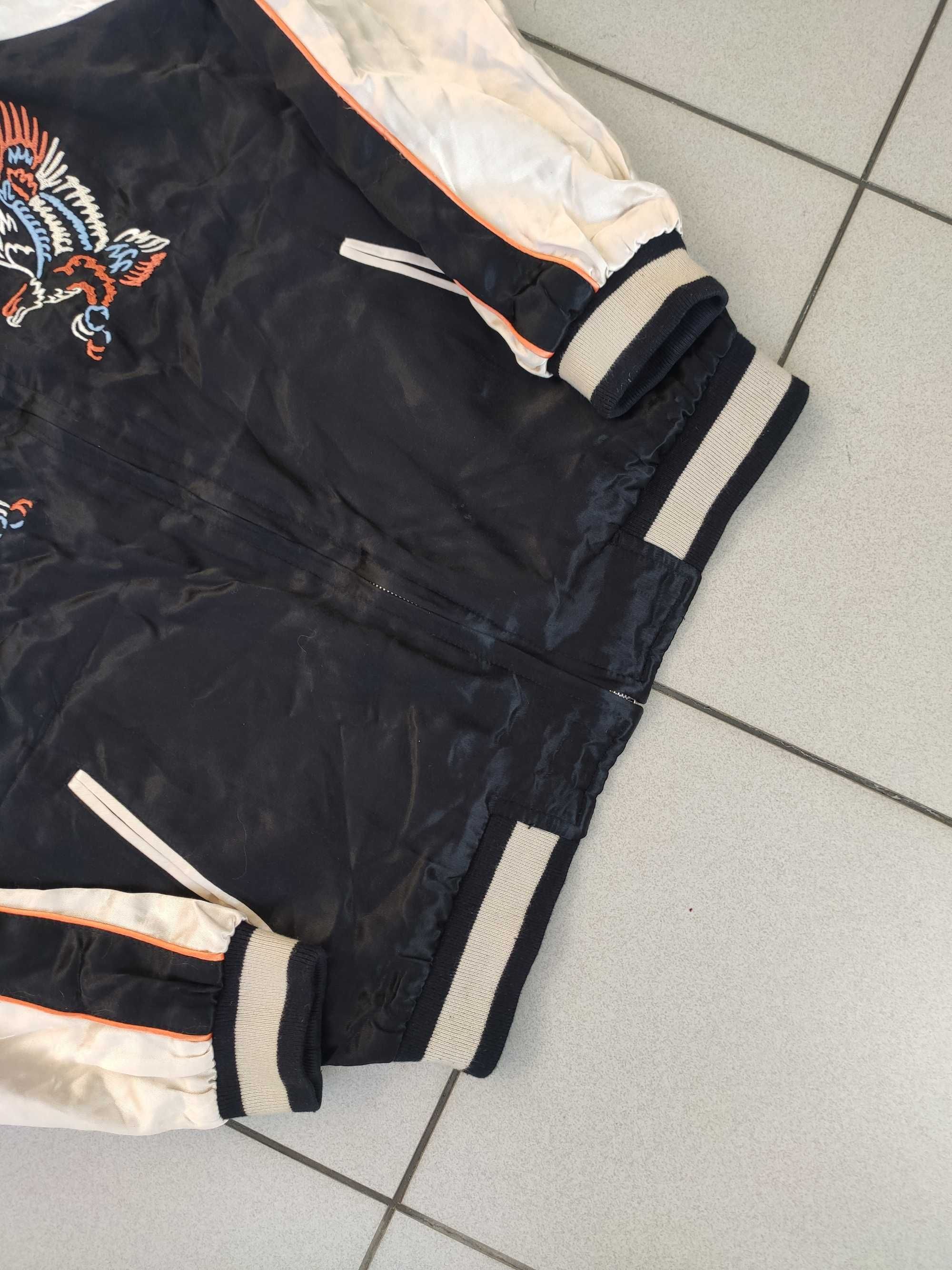 Kurtka dwustronna bomber Eagle wzorzysta unisex r. S