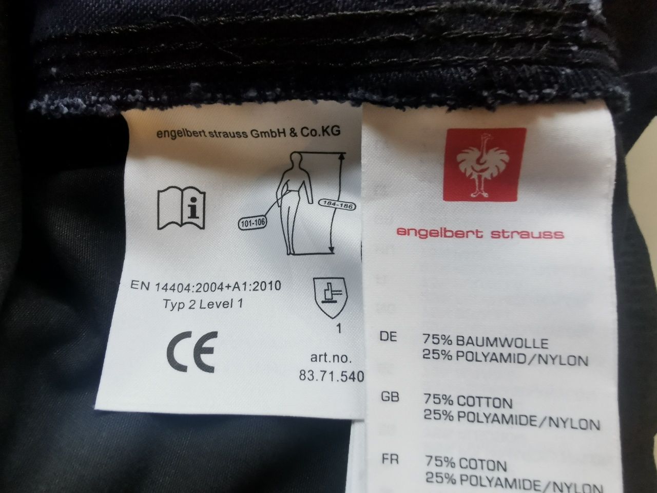 Mocne spodnie Engelbert Strauss e.s.roughtough.rozm 56. NOWE