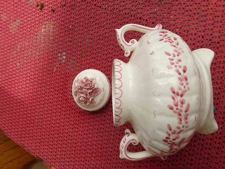 Stara zabytkowa niemiecka stylowa waza na poncz