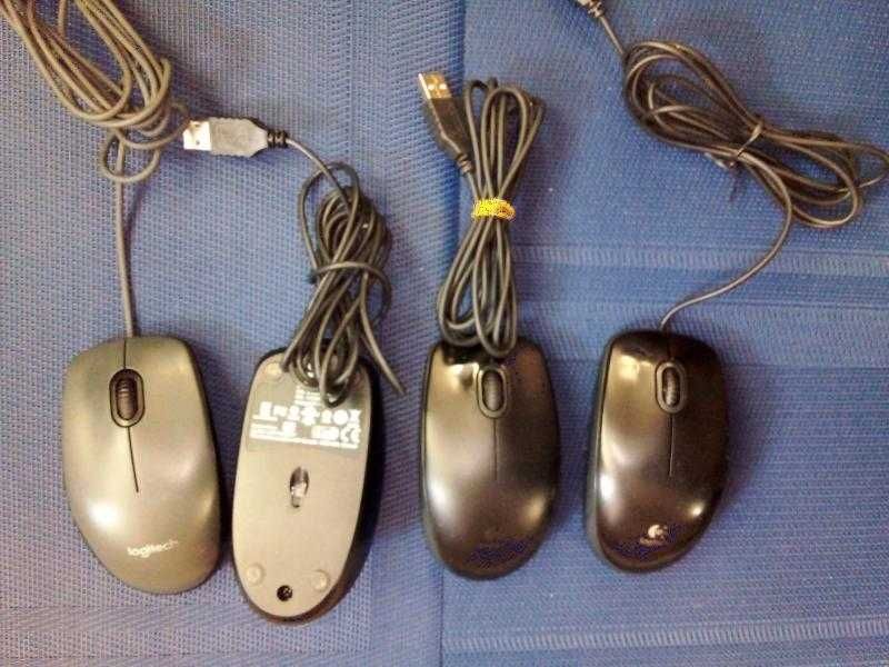 Проводная мышь Logitech для компьютера. Б/у.