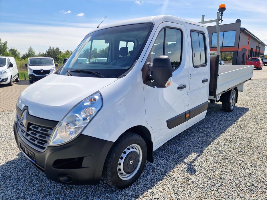 Renault MASTER 2,3 DCI 130 KONNA DOKA BRYGADÓWKA 7 OSOBOWA 3,3M SKRZYNIA KLIMA NAVI GWARANCJA
