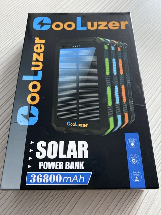 Павербанк 36800mAh з сонячною батареєю