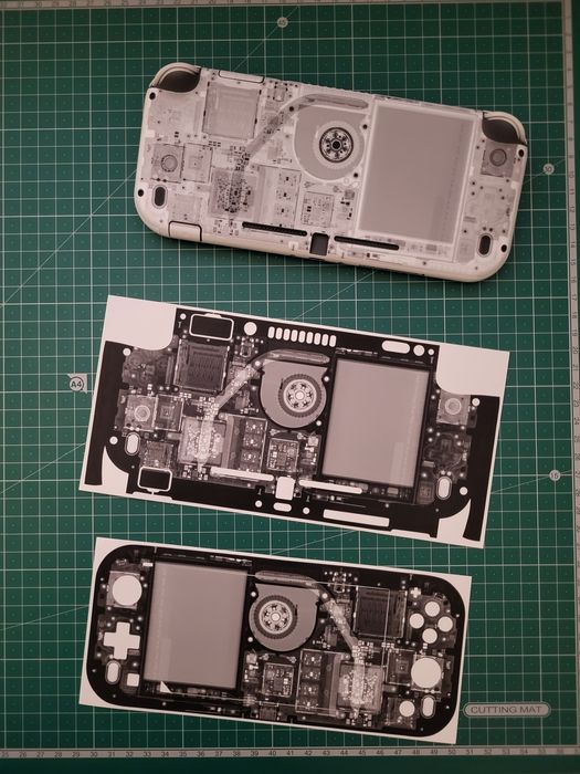 Skin dbrand x-ray dark para Switch Lite - display fit