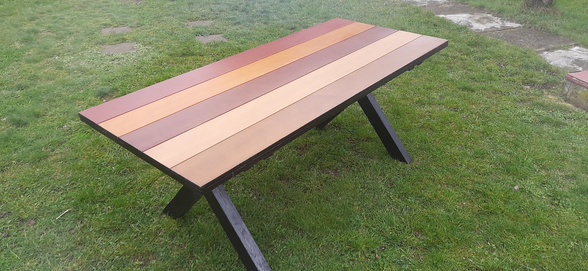 Stół ogrodowy drewniany 181x81
