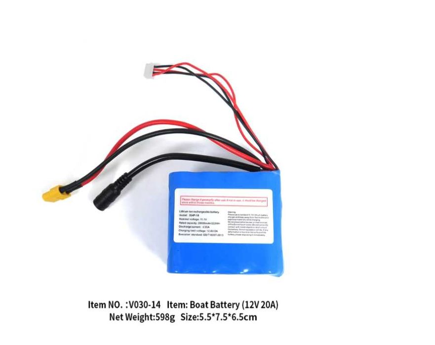 Батарея аккумулятор для карпового кораблика 7.4v 12v 5200-20000