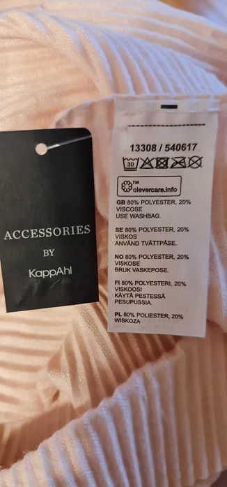 2500 Nowy Szal KappAhl one size Pudrowy Róz