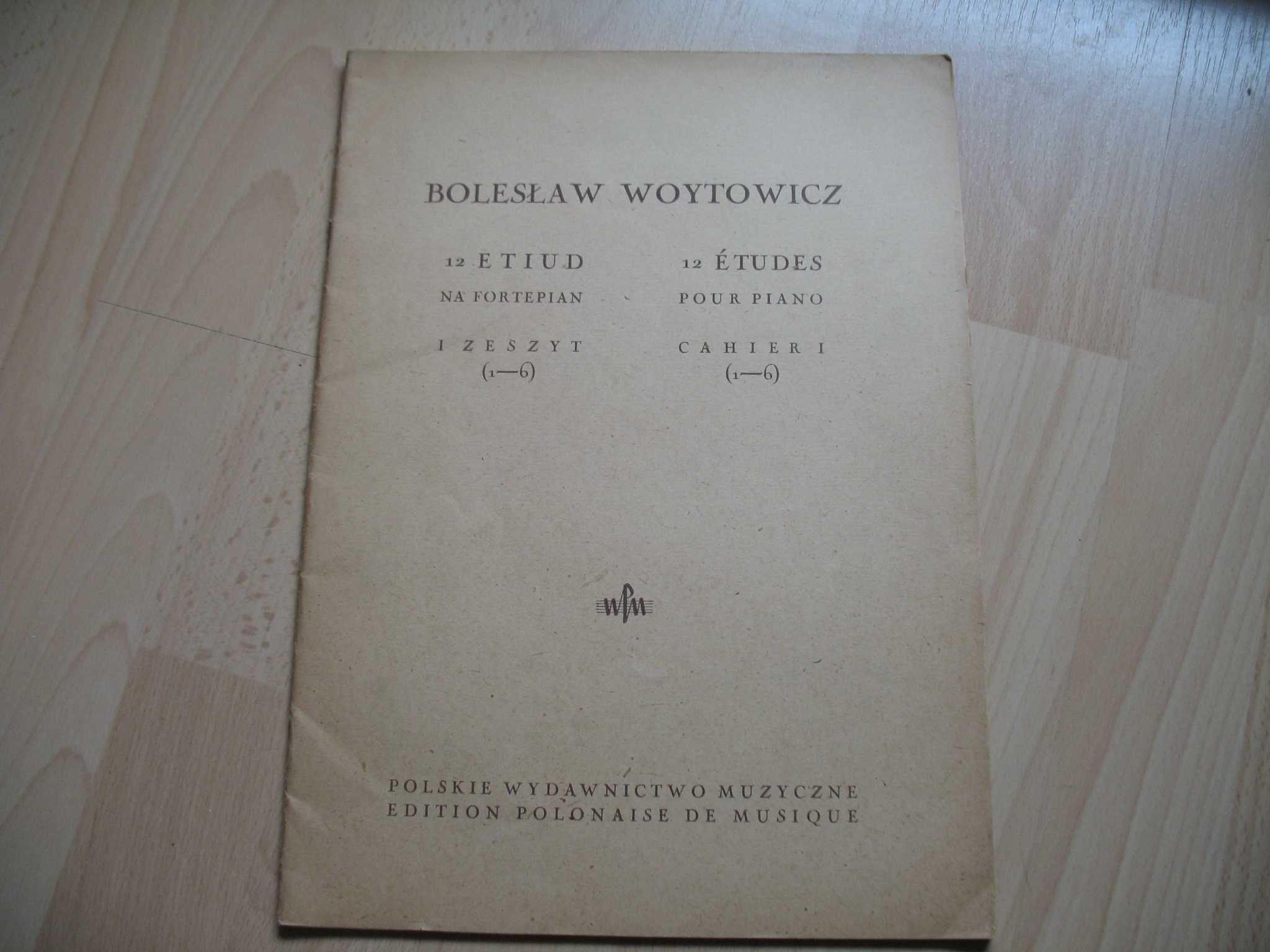 12 Etiud Woytowicz Bolesław Etiudy Fortepian Nuty