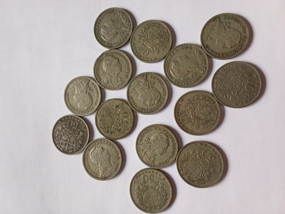 Moedas 50 centavos República Portuguesa