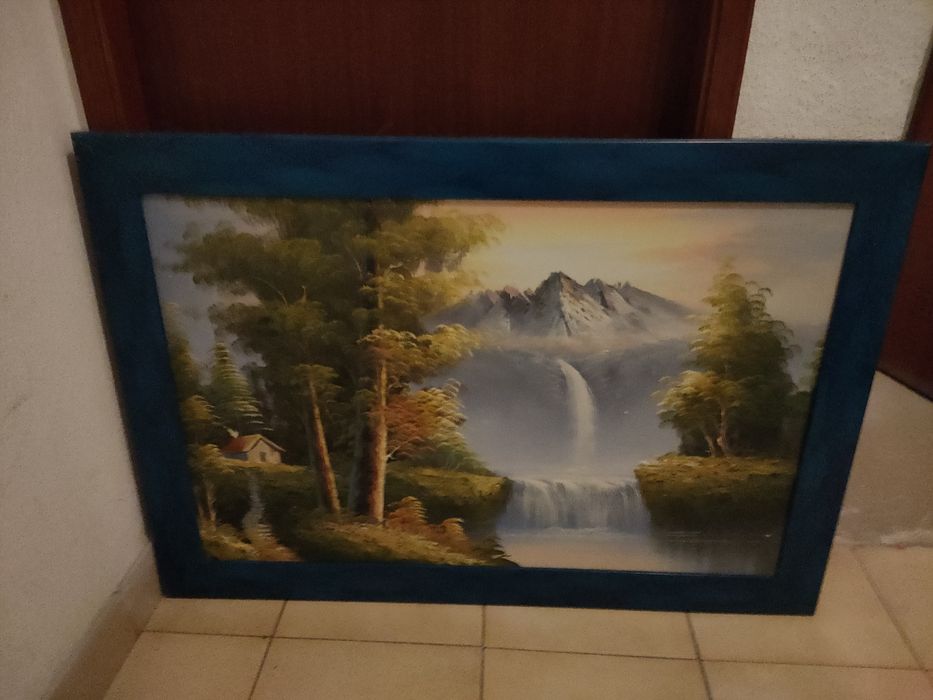 Vendo duas telas pintadas a mão