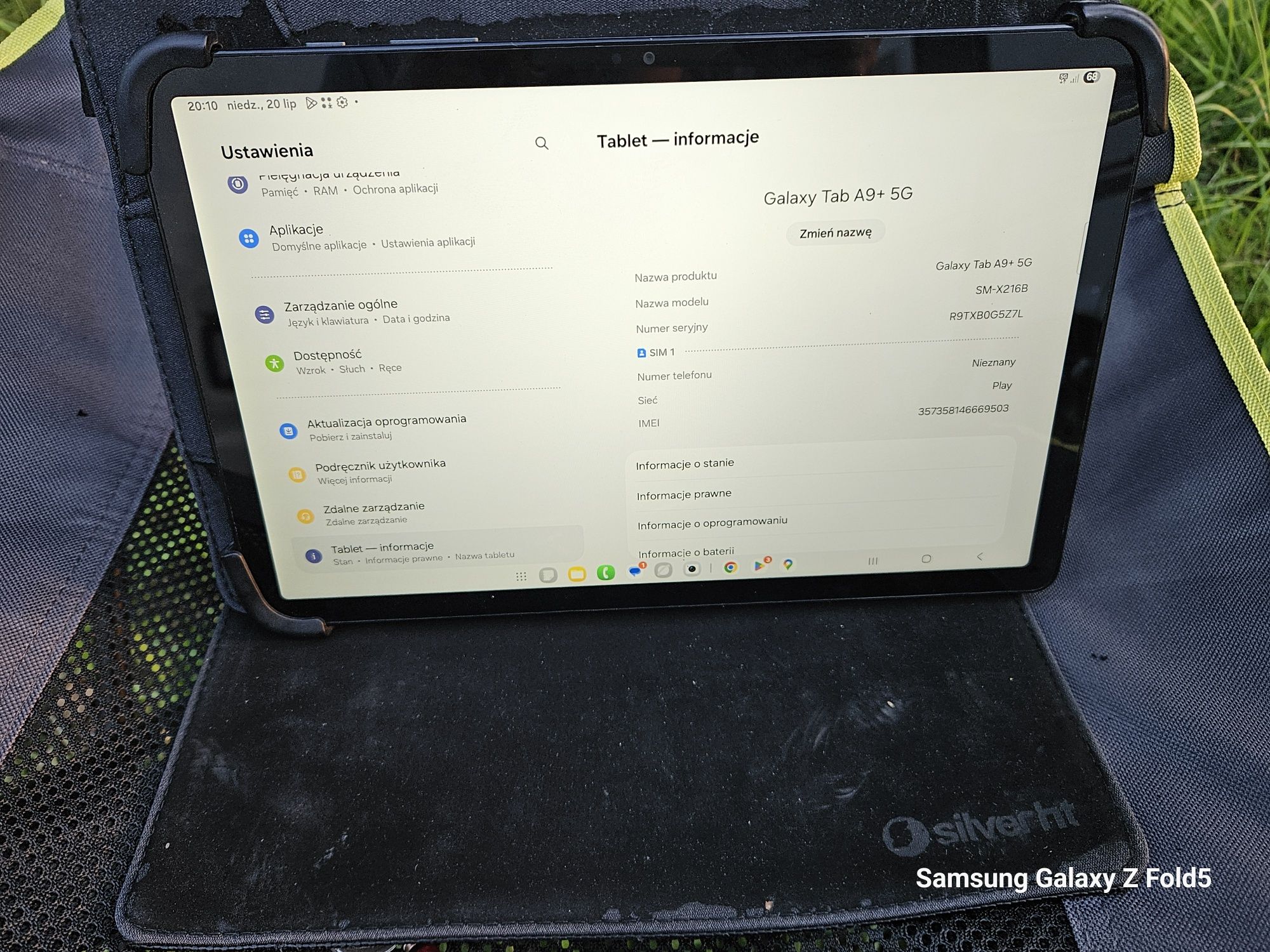 Samsung Galaxy Tab A9+, 10,5", 1,5 Lat gwarancji,One UI 7,super stan