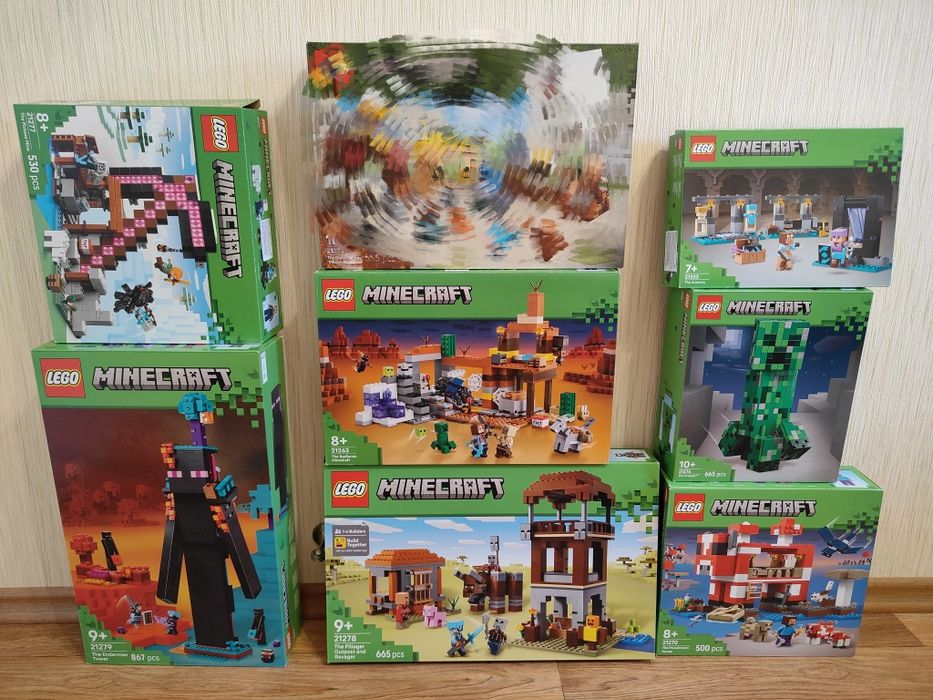 LEGO Minecraft 21277, 21279, 21263, 21278, 21252, 21276, 21270
