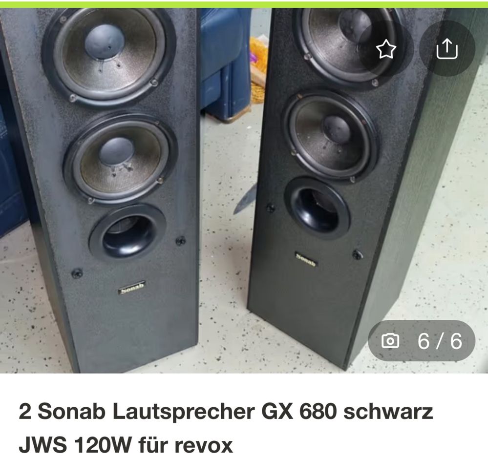 Sonab GX680 Шведская  напольная акустика.