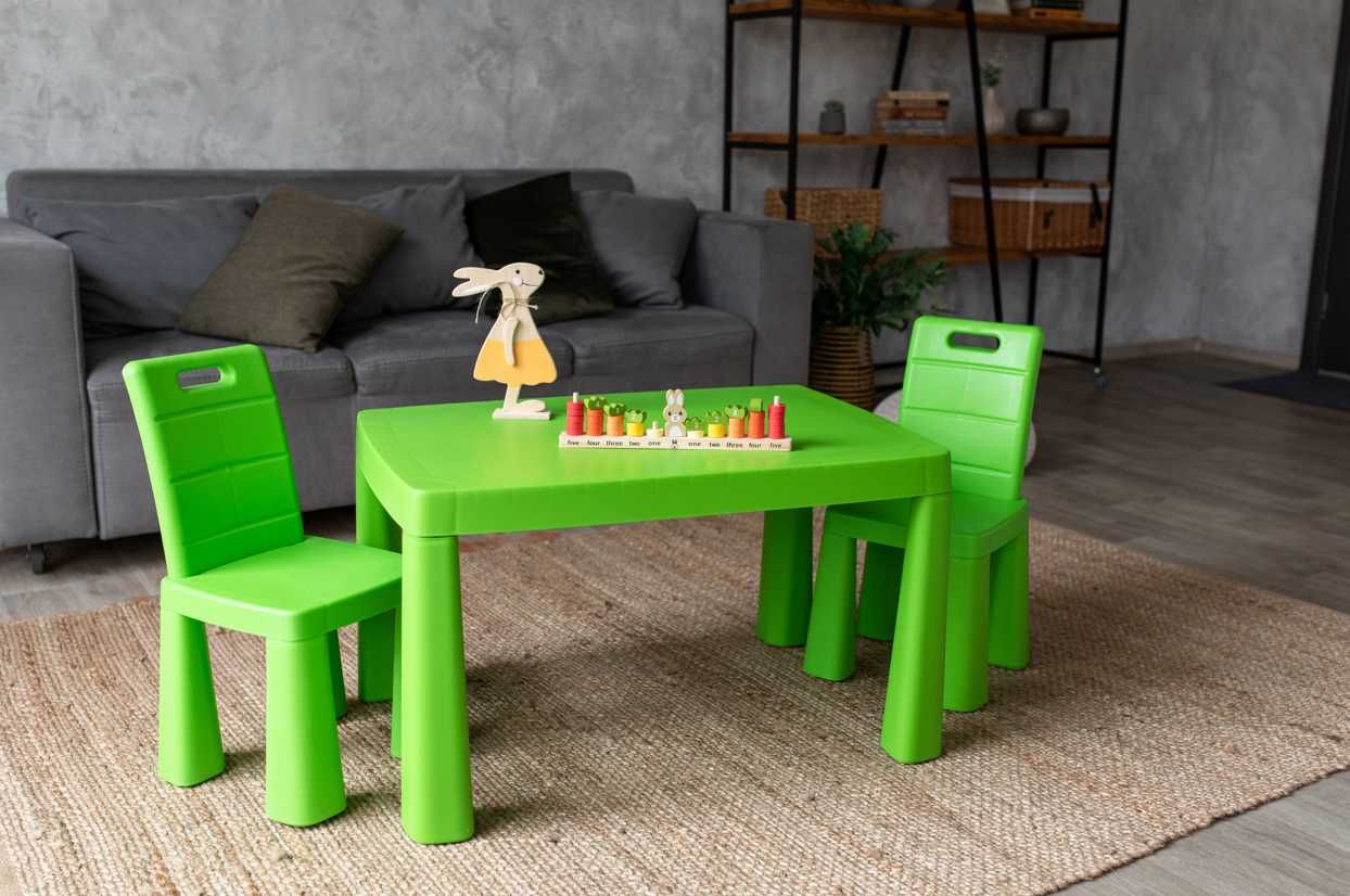 Стол doloni стульчик детский набор в детскую столик зеленый стул