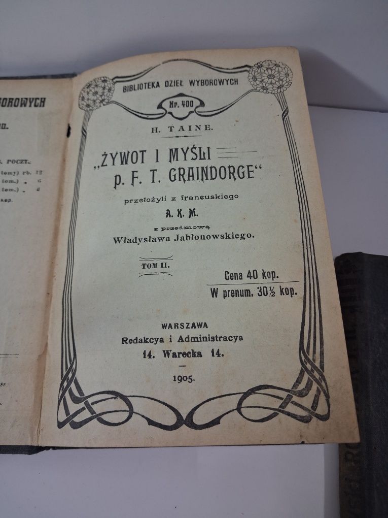 Stare książki z 1905 roku