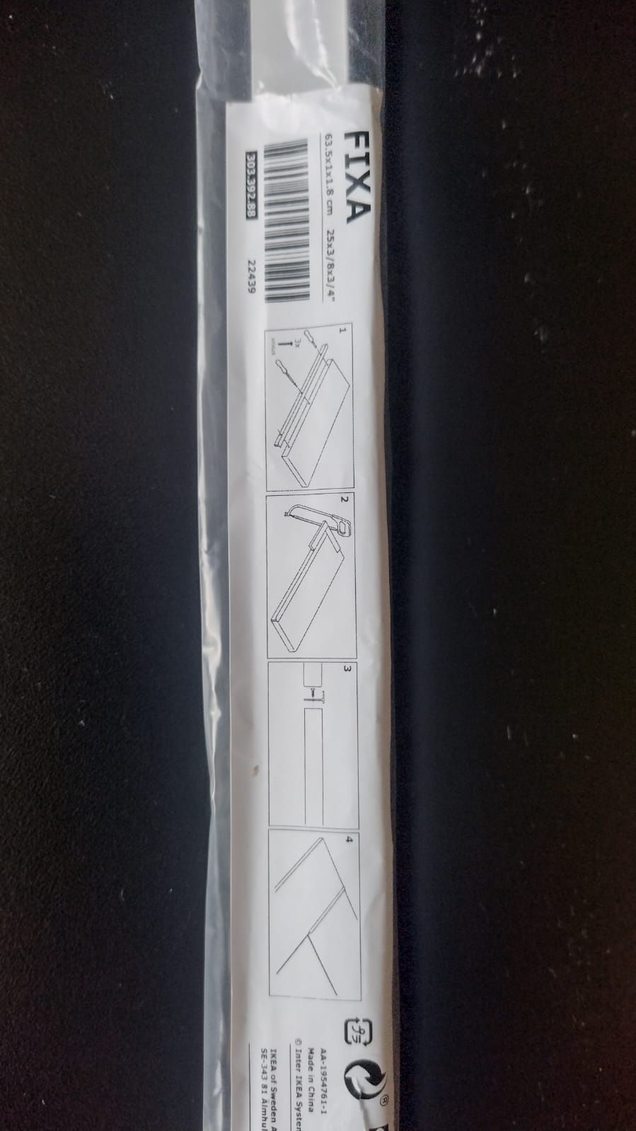 Ikea listwa łacząca blaty satyna 302.392.88