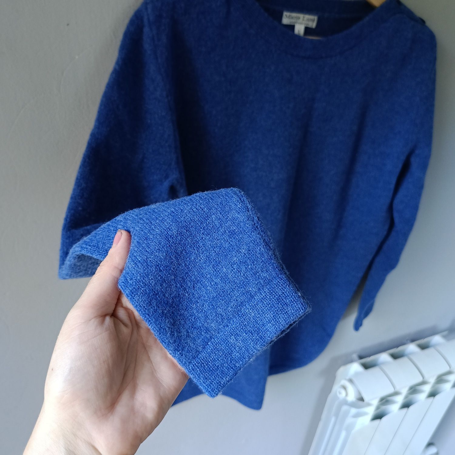 Marie Lund 49 L sweter damski 100% wełna wool casual