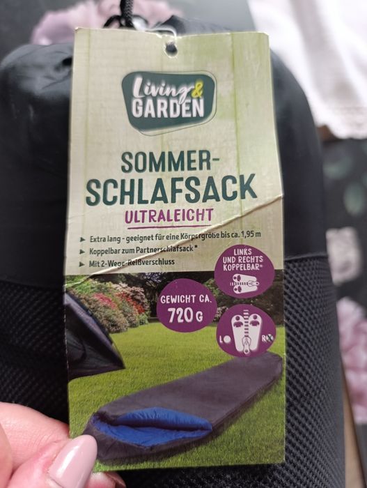 Sprzedam nowy lekki śpiwór letni 225cm