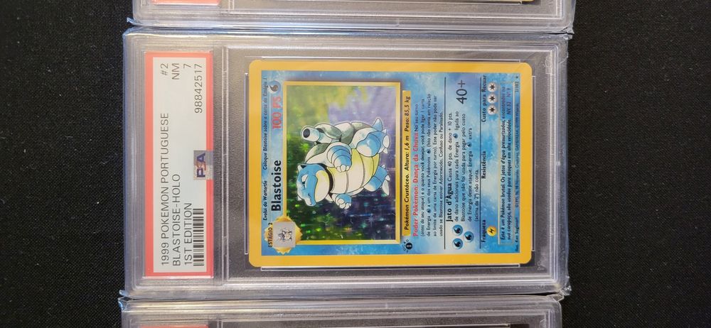 Graded slabs base set venusuar blastoise clefairy psa 7