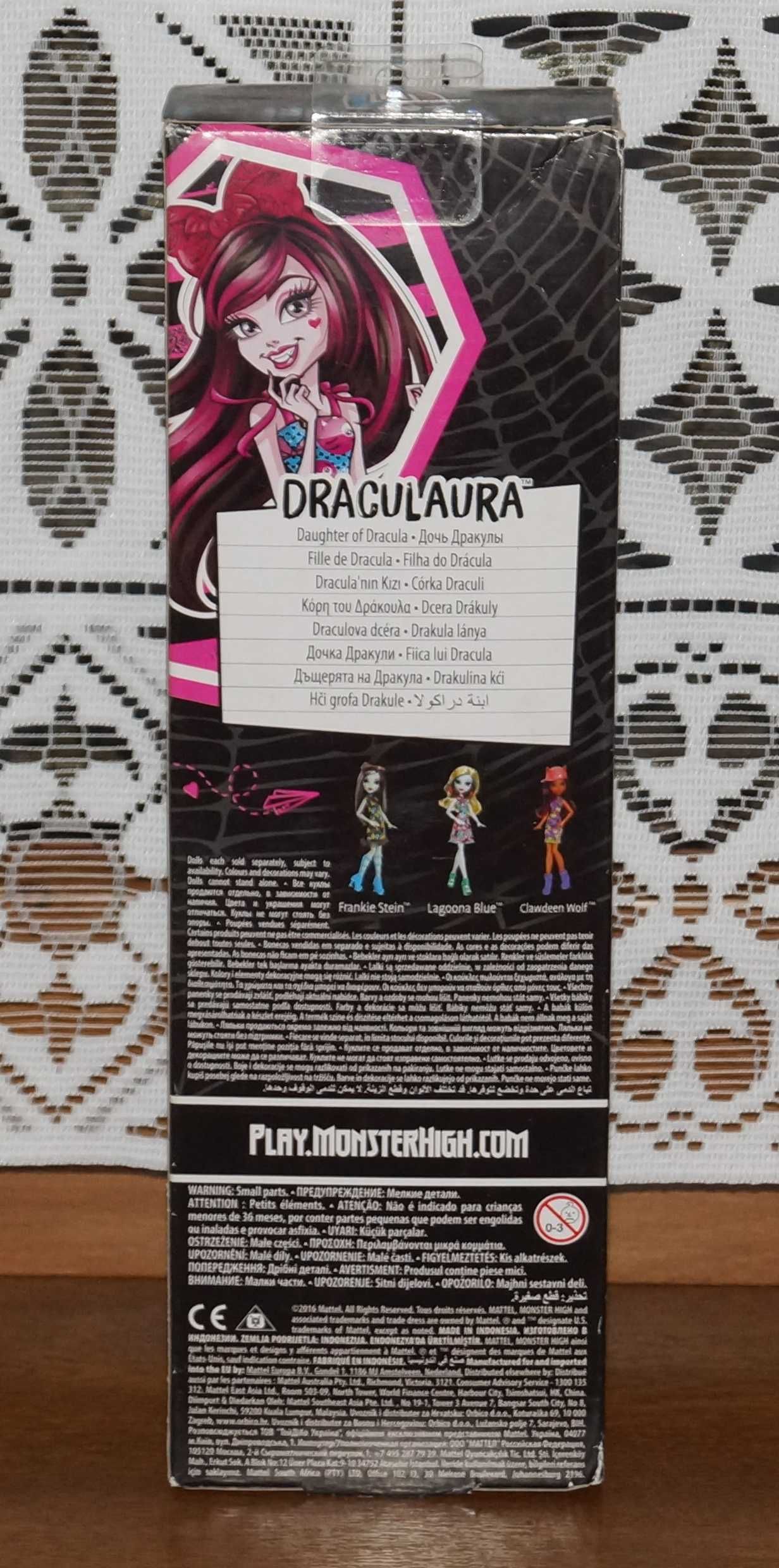 Monster High DRACULAURA EMOJI lalka NOWA Mattel MH DTD90 DVH18