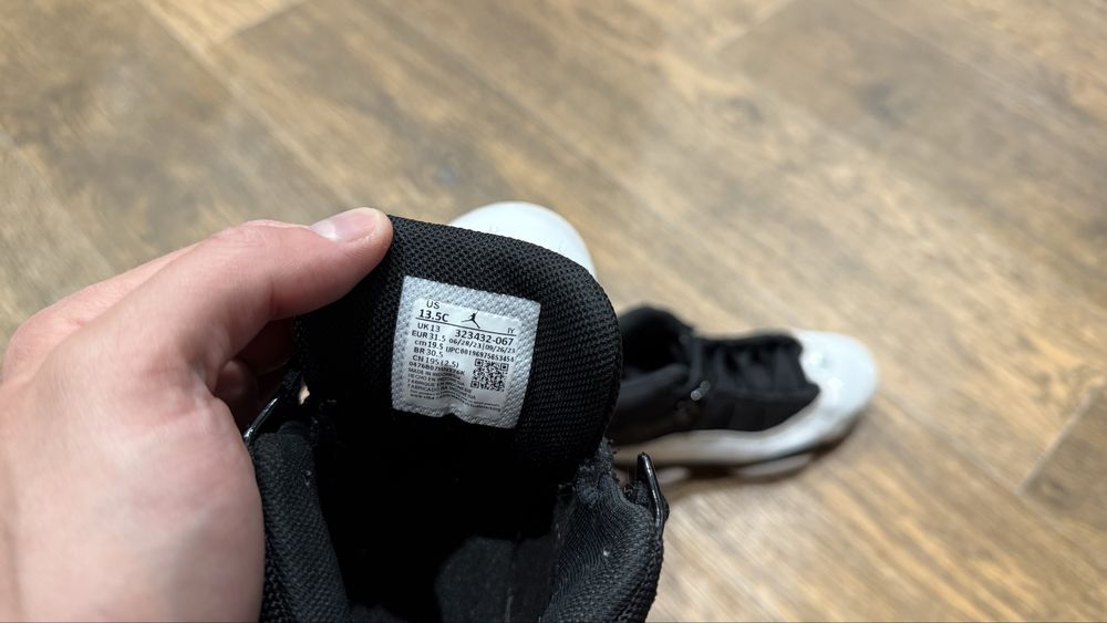Детские кроссовки Air Jordan 6 Rings, размер 31,5