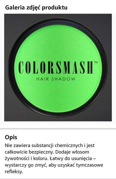 Cienie do włosów COLORSMASH - 50 sztuk.