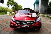 Mercedes s63 amg exclusive koła eva auto na akumulator piękny