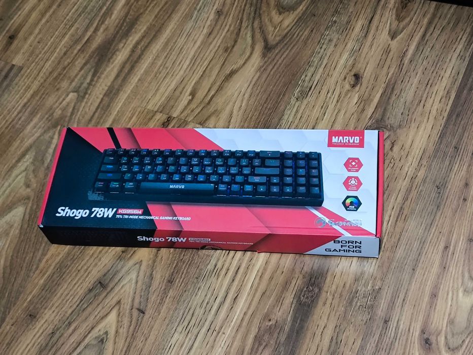 OKAZJA!! Klawiatura Mechaniczna MARVO SHOGO 78W (3 Typy Łączności)