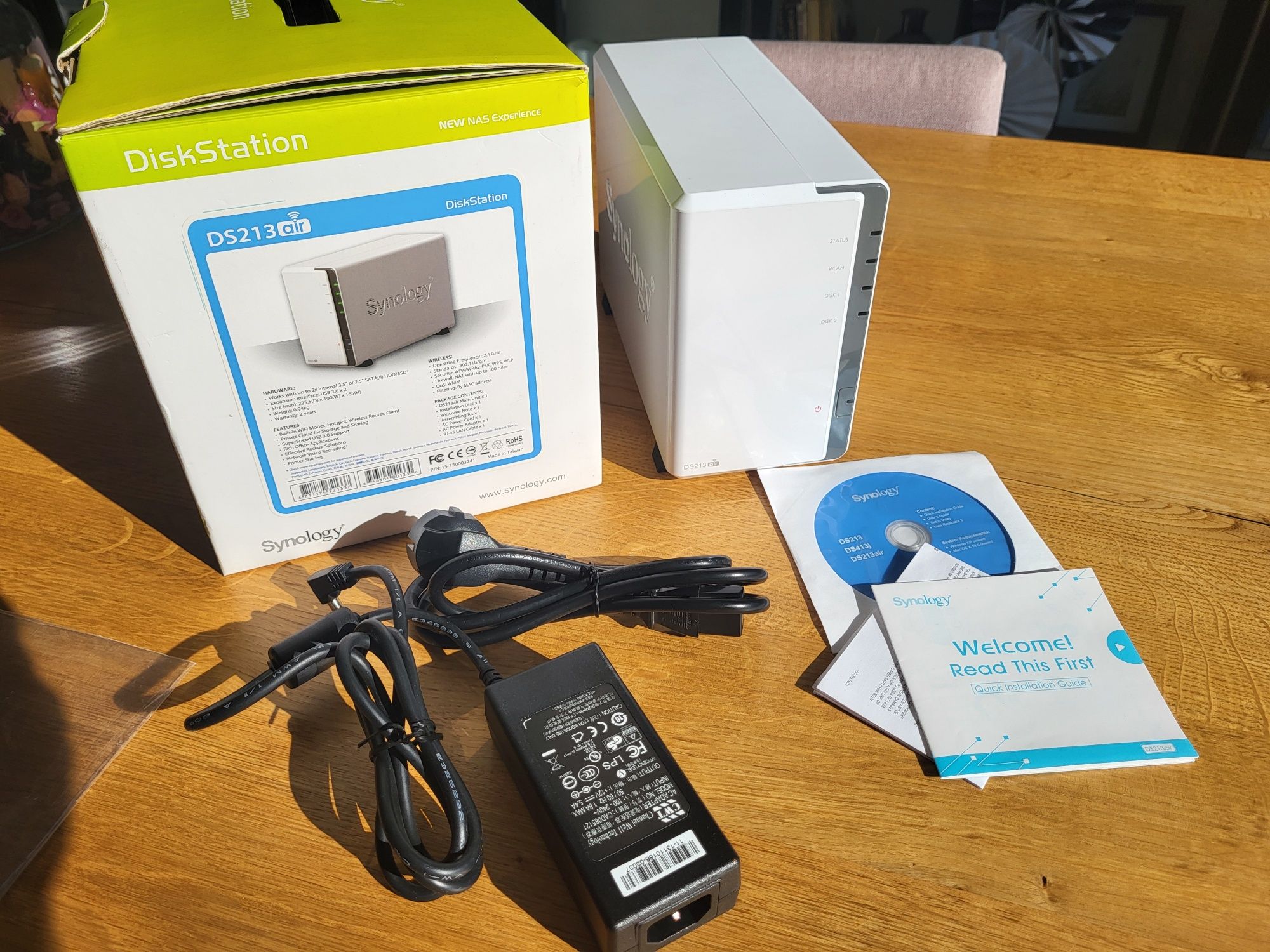 NAS Synology DiskStation DS213air 2x 3TB RED WD30EFRX