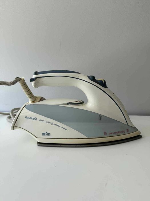 Żelazko Braun Freestyle eloxal 1650W - sprawne, vintage