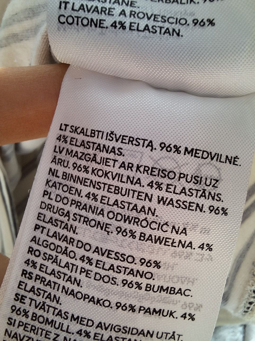 H&M t-shirt w paski