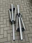 Uchwyty rynny rowerowe na dach, lekkie, aluminiowe komplet 2 szt.
