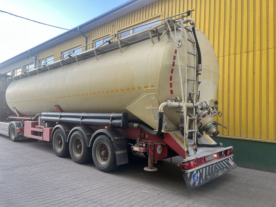 Kässbohrer 60m3 silos, własna hydraulika, osie bpw, kipsilo, magazyn