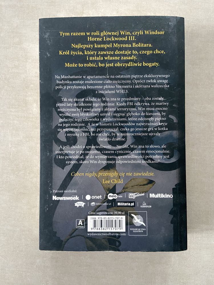 Książka Harlan Coben, kryminał, Mów mi Win