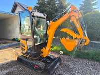 Minikoparka 1.8t silnik Kubota bogate wyposażenie import prywatny